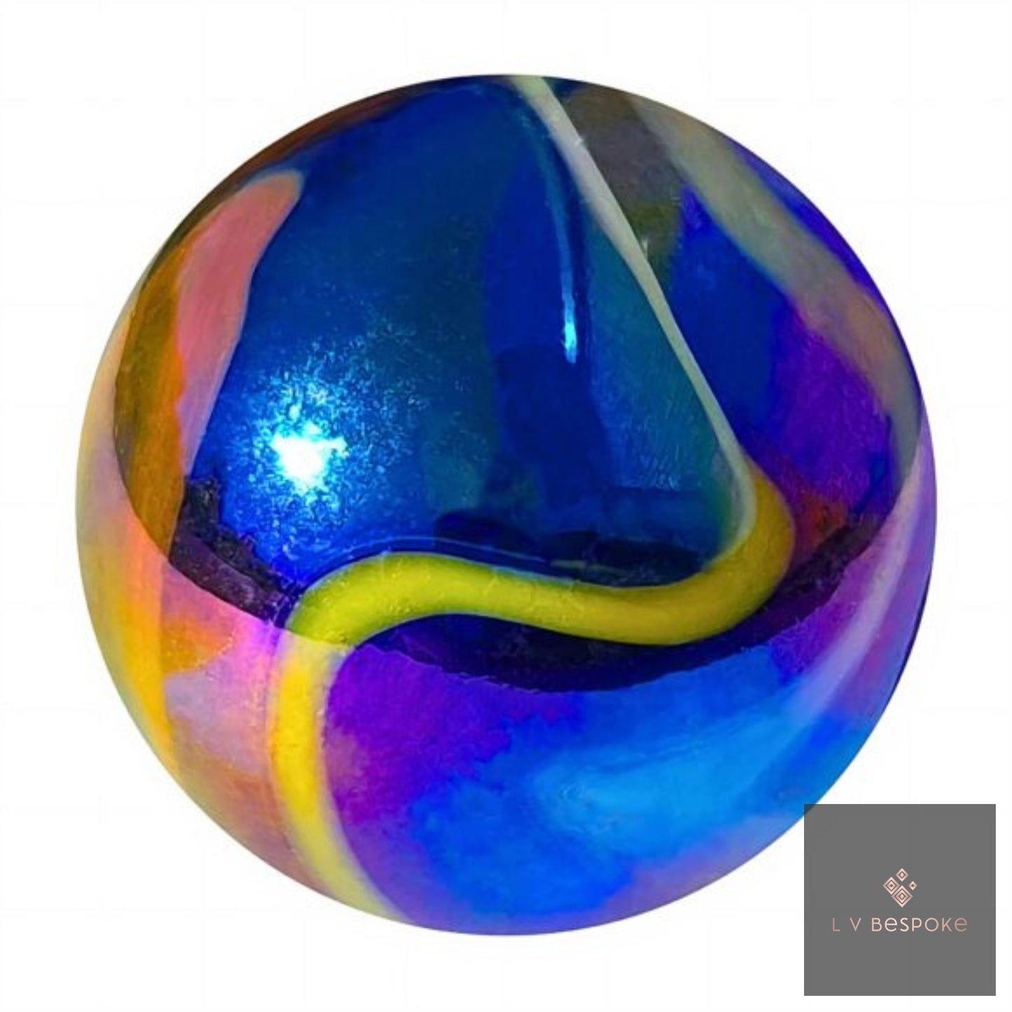 Cluster of 5 feature glass piece / garden feature. Choice of finishes.