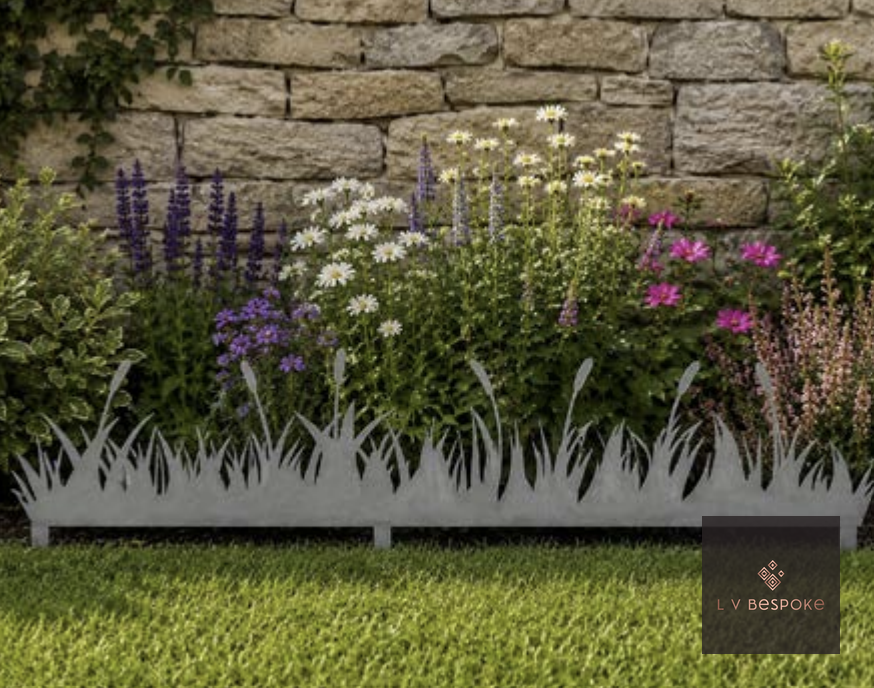 Wildflower Border Edging Panel, Meadow Grasses design