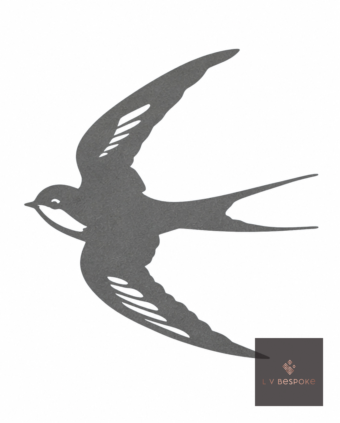 Bird and Insect Garden Stake, Swallow design