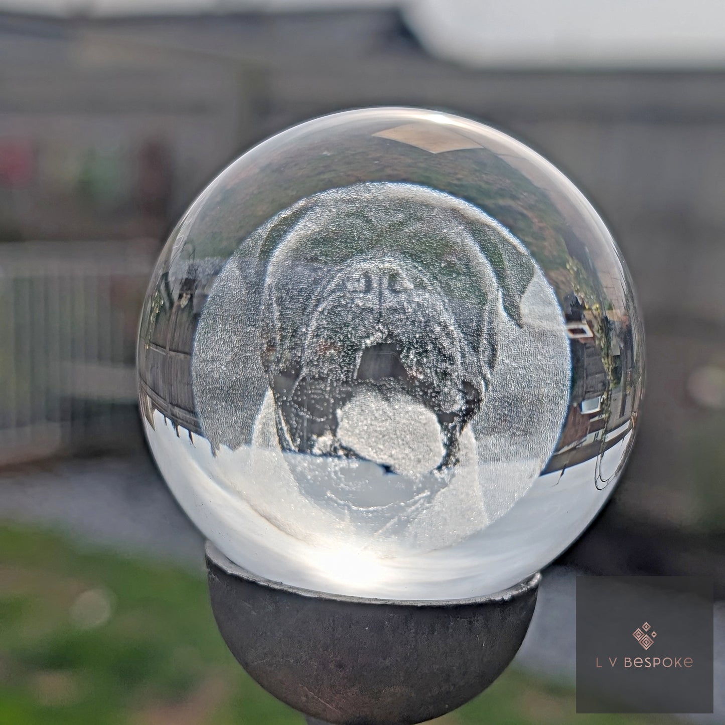 Stunning 3D Orb Decorative Garden Stake - Available in a number of designs.