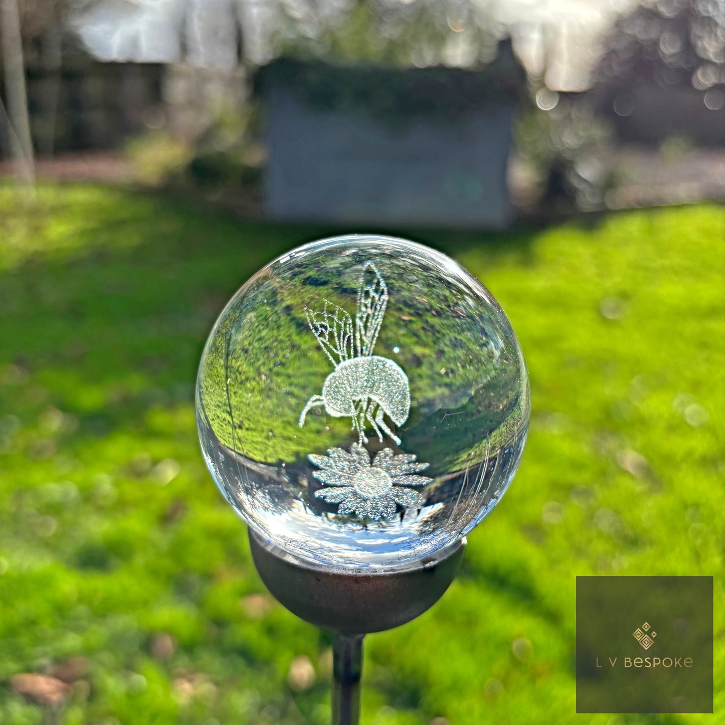 Stunning 3D Orb Decorative Garden Stake - Available in a number of designs.