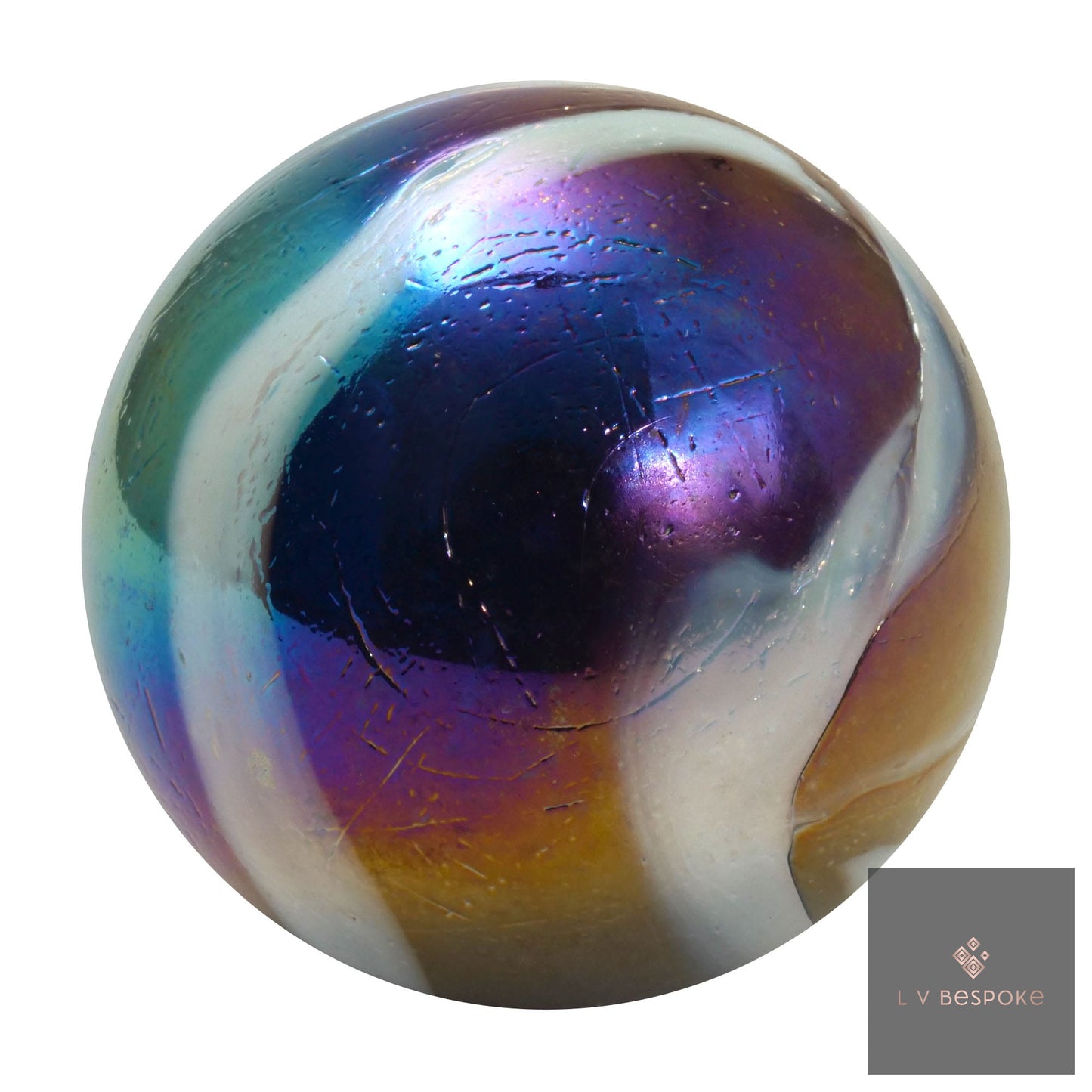 Colourful marbles Cluster of 5 - add a pop of colour to your garden!