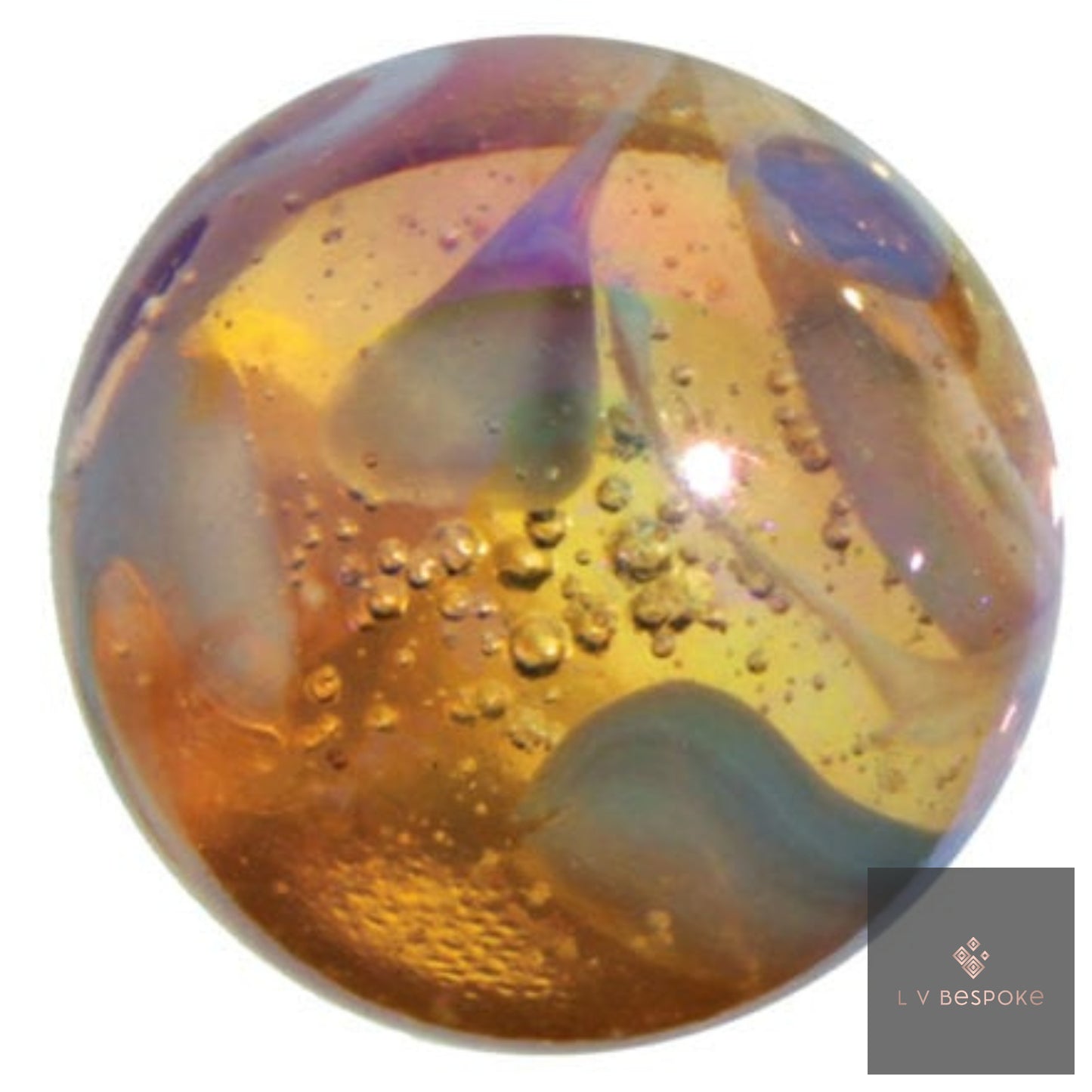 Colourful marbles Cluster of 5 - add a pop of colour to your garden!