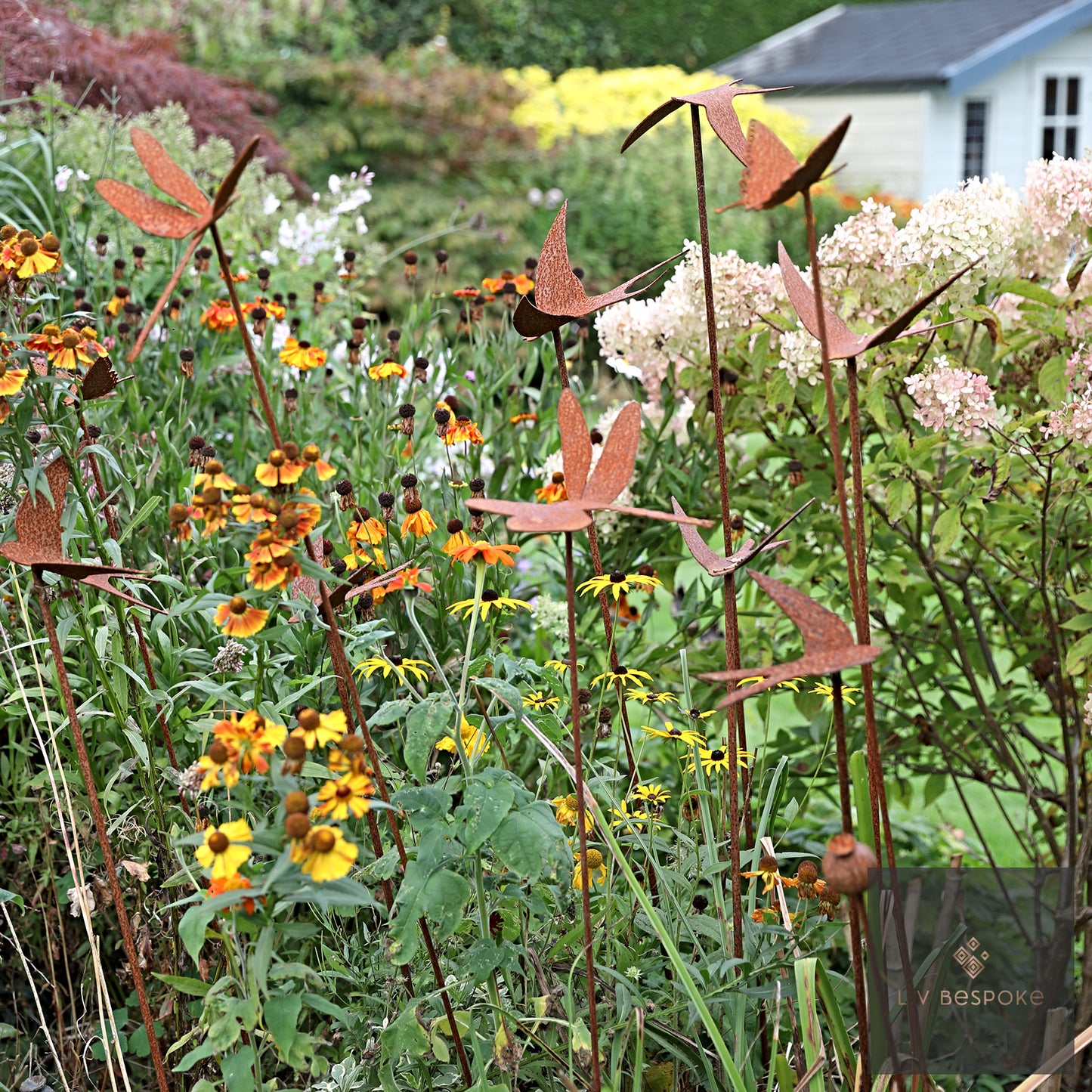 Bird / Insect Metal Garden Stakes, various designs, 2 heights.