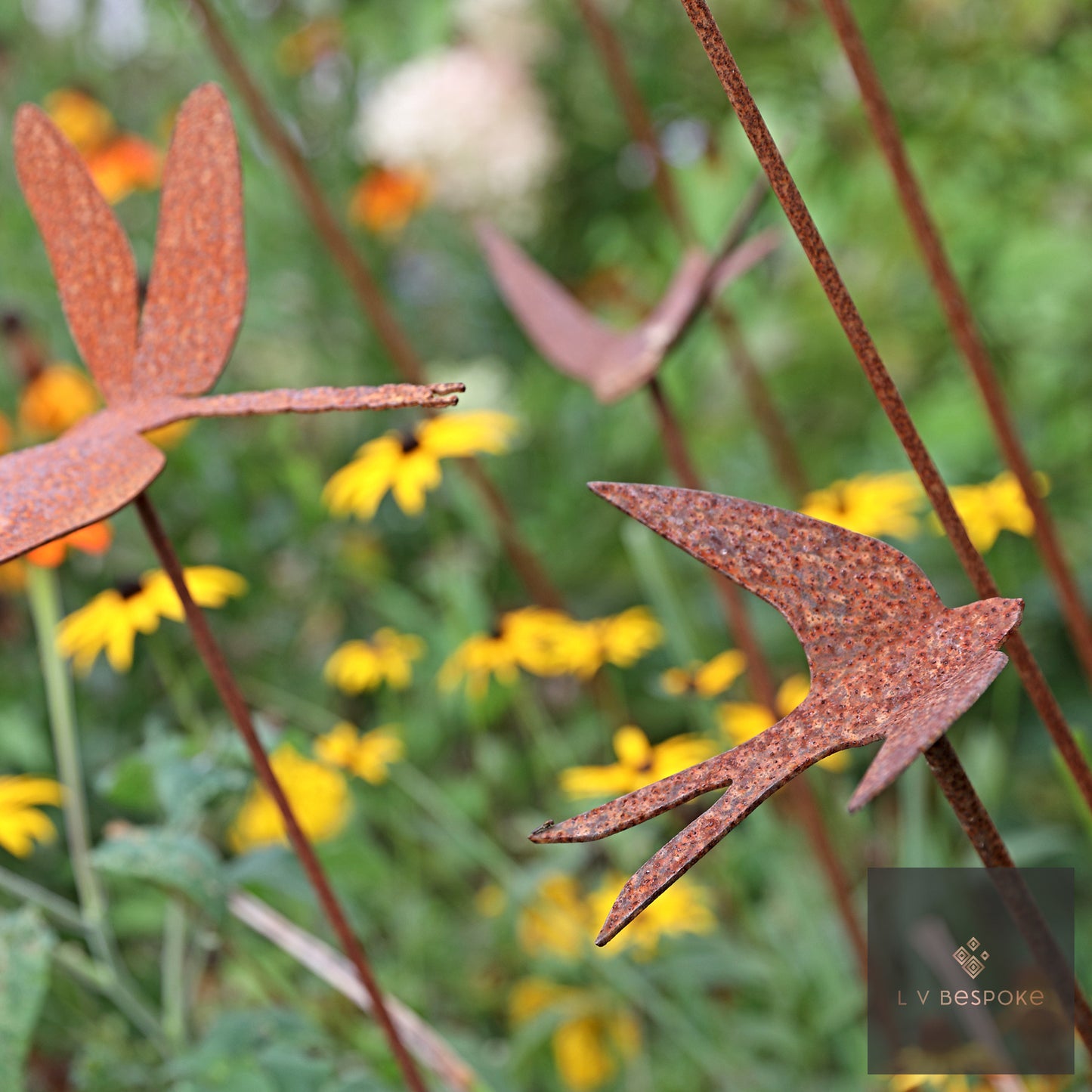 Bird / Insect Metal Garden Stakes, various designs, 2 heights.