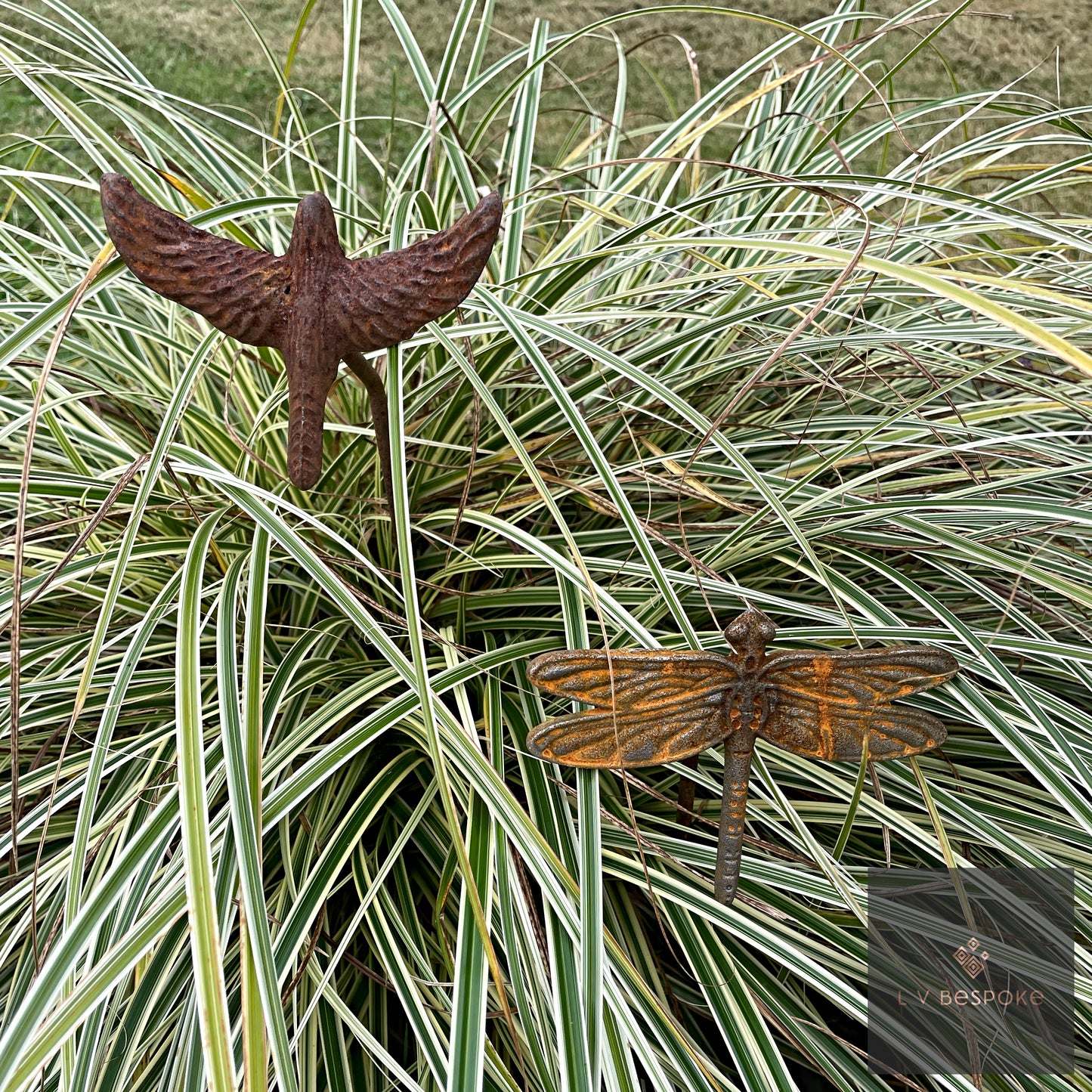 Bird / Insect Metal Garden Stakes, various designs, 2 heights.