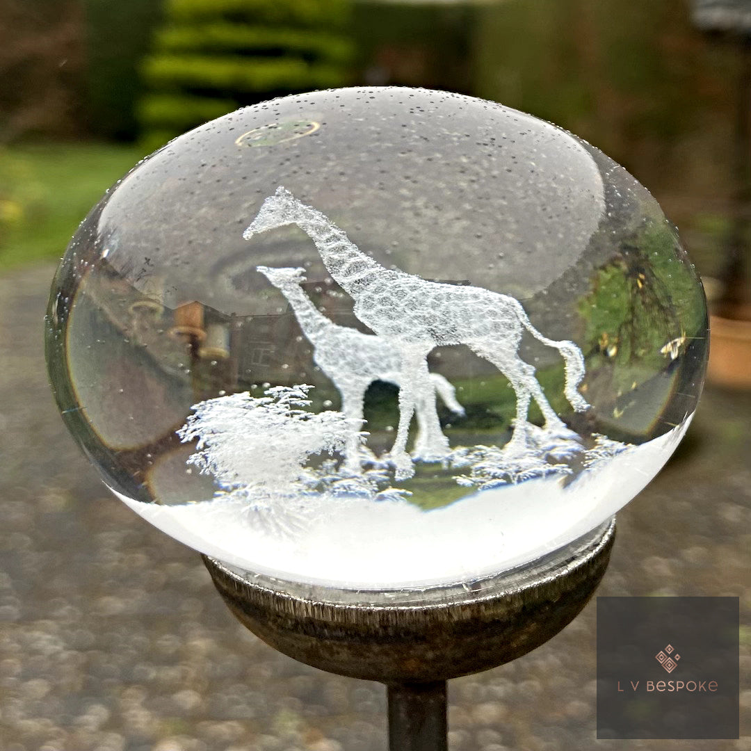 Stunning 3D Orb Decorative Garden Stake - Available in a number of designs.