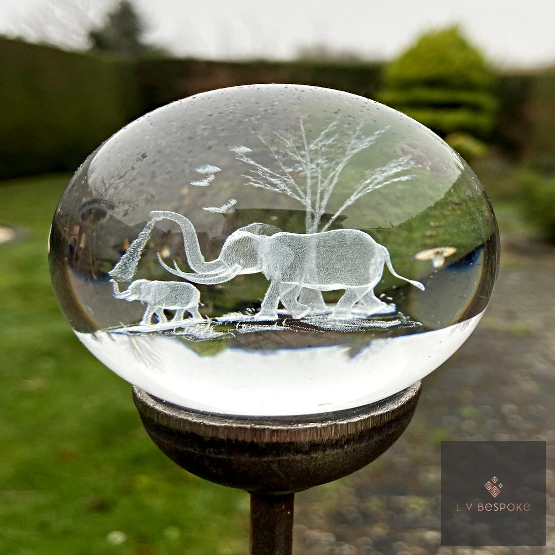 Stunning 3D Orb Decorative Garden Stake - Available in a number of designs.