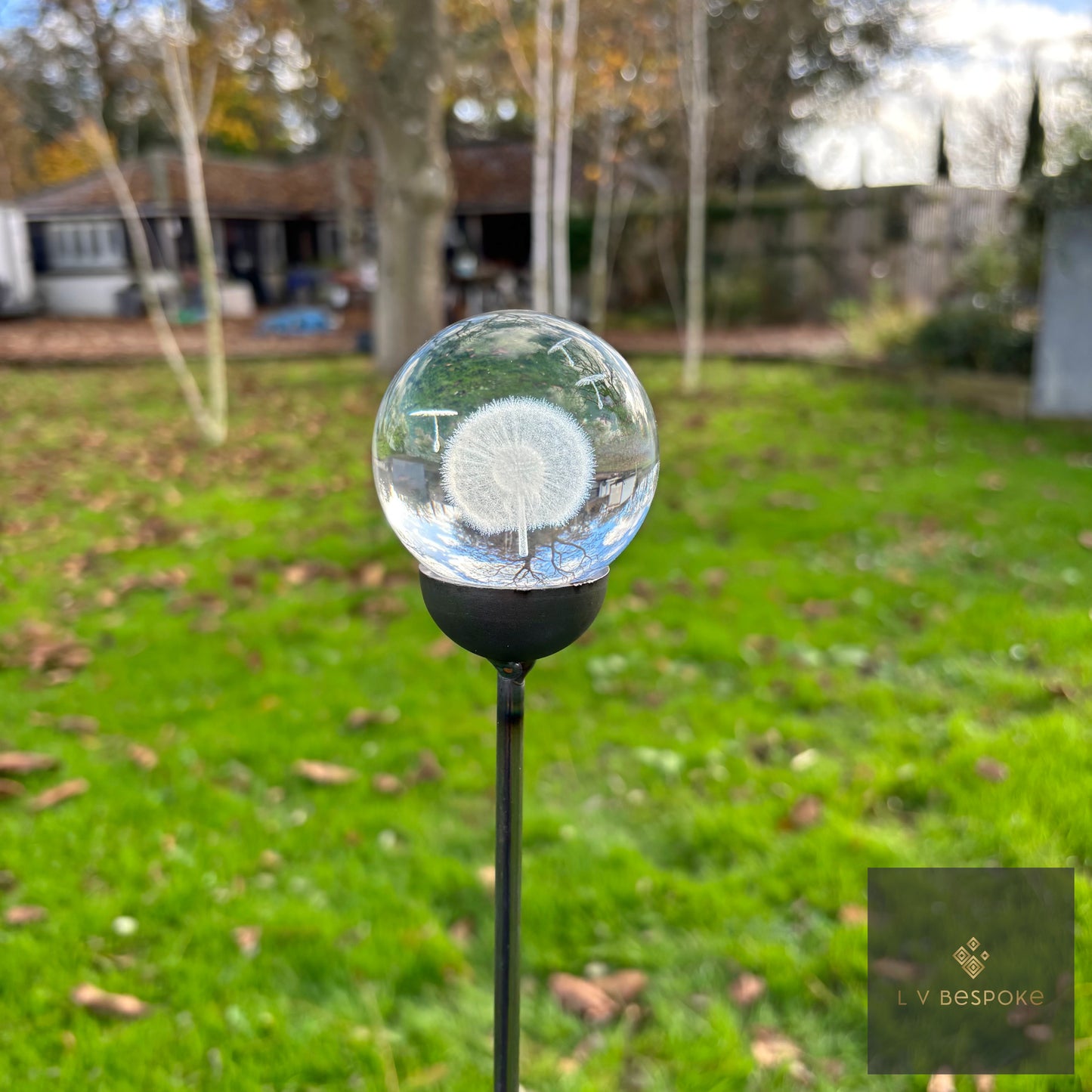 Stunning 3D Orb Decorative Garden Stake - Available in a number of designs.