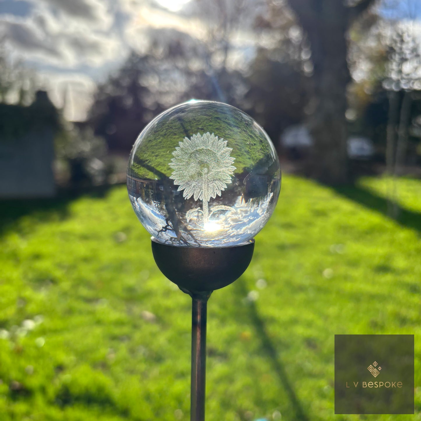 Stunning 3D Orb Decorative Garden Stake - Available in a number of designs.