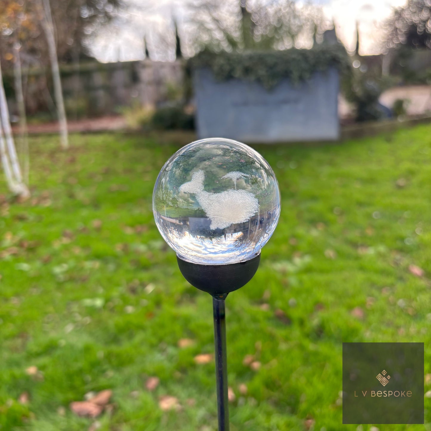 Stunning 3D Orb Decorative Garden Stake - Available in a number of designs.