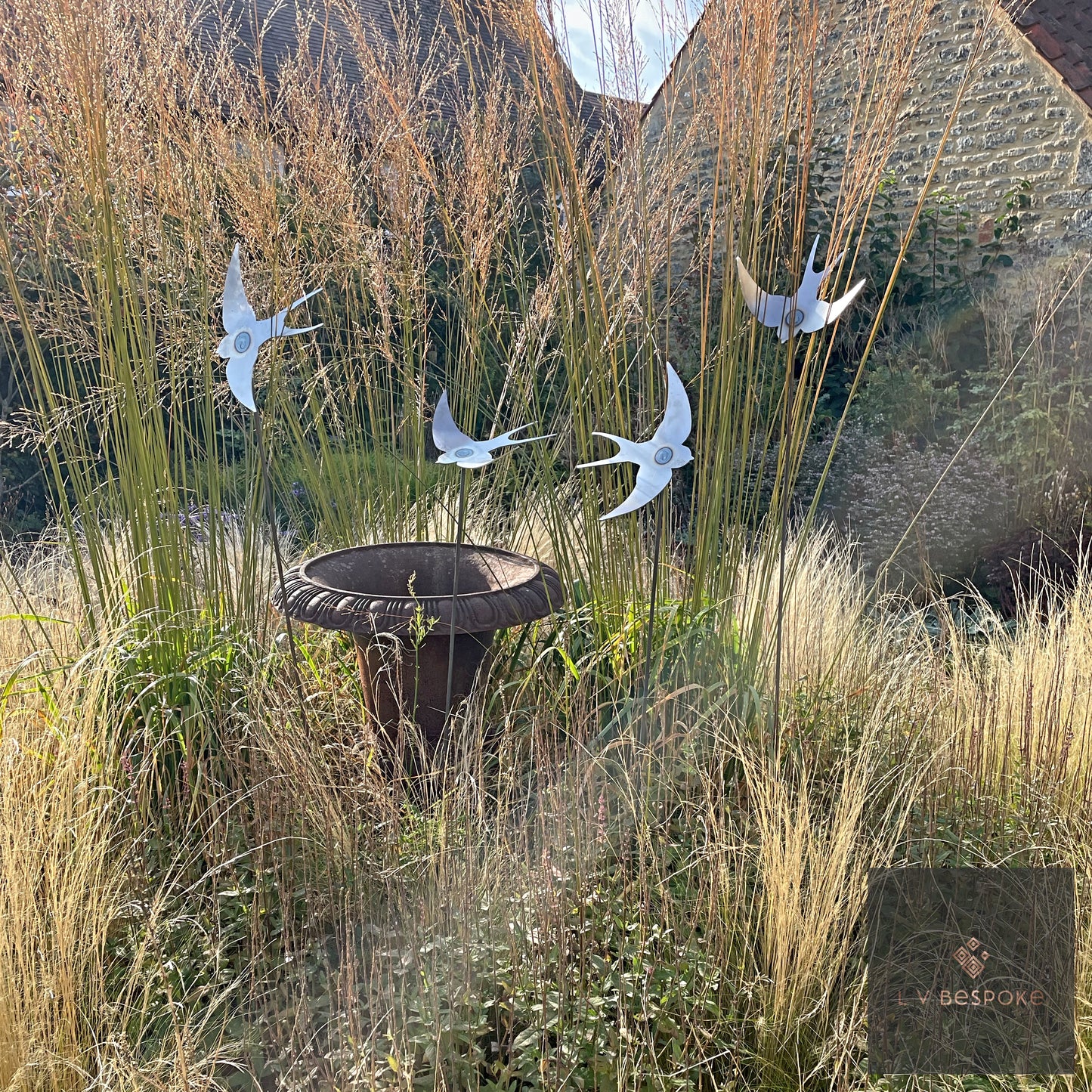 Bird / Insect Metal Garden Stakes, various designs, 2 heights.