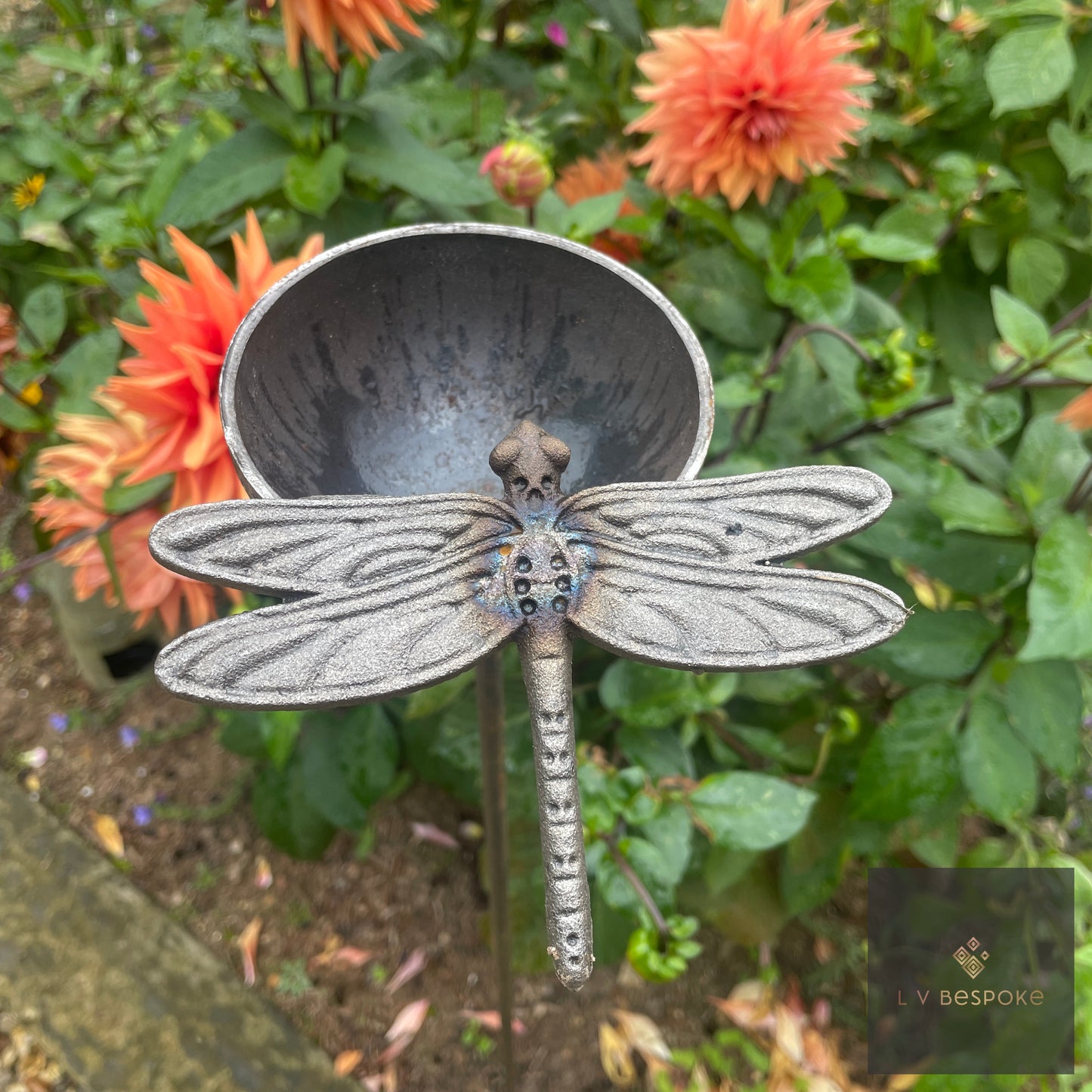 Decorative Bee Drinker / Cuppy for water or seed.