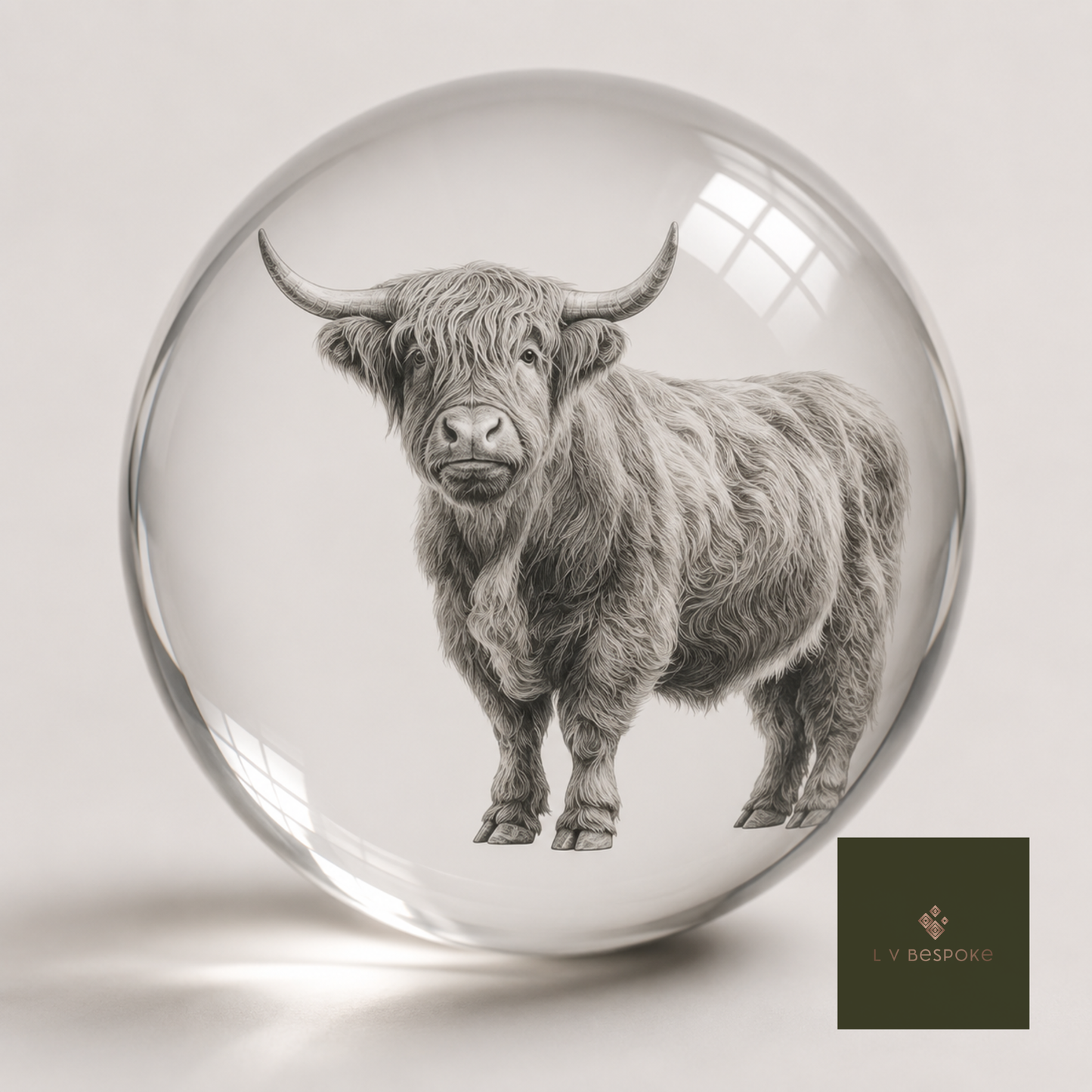 Stunning 3D Crystal Orb Decorative Garden Stake | Available in a number of designs.