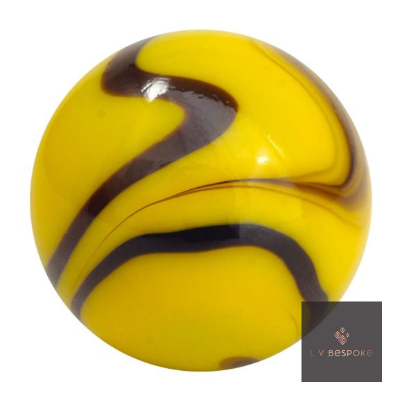 Bumblebee glass marble