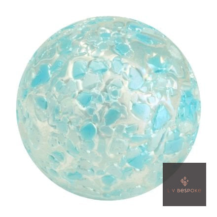 Snowflake glass marble