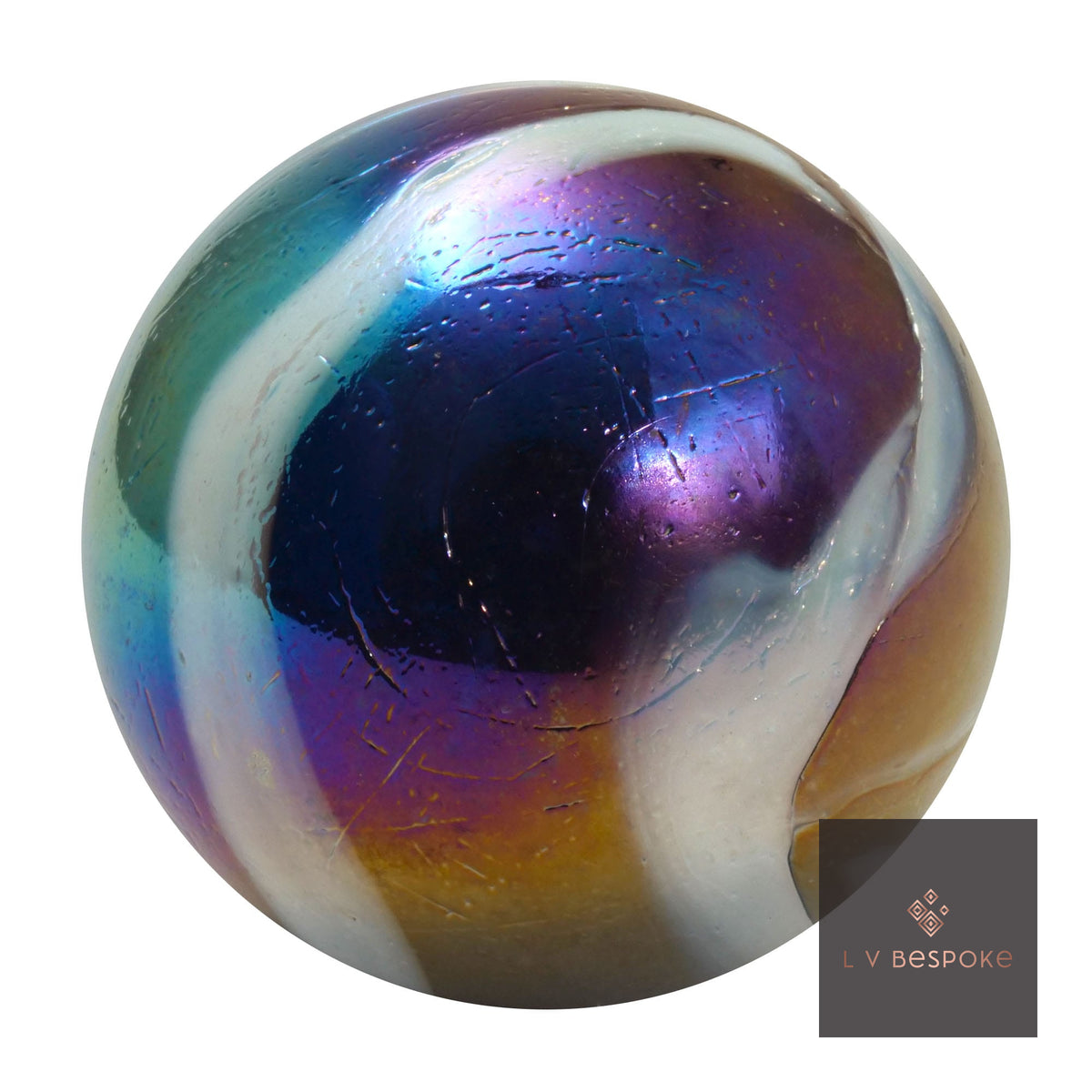 Supernova glass marble