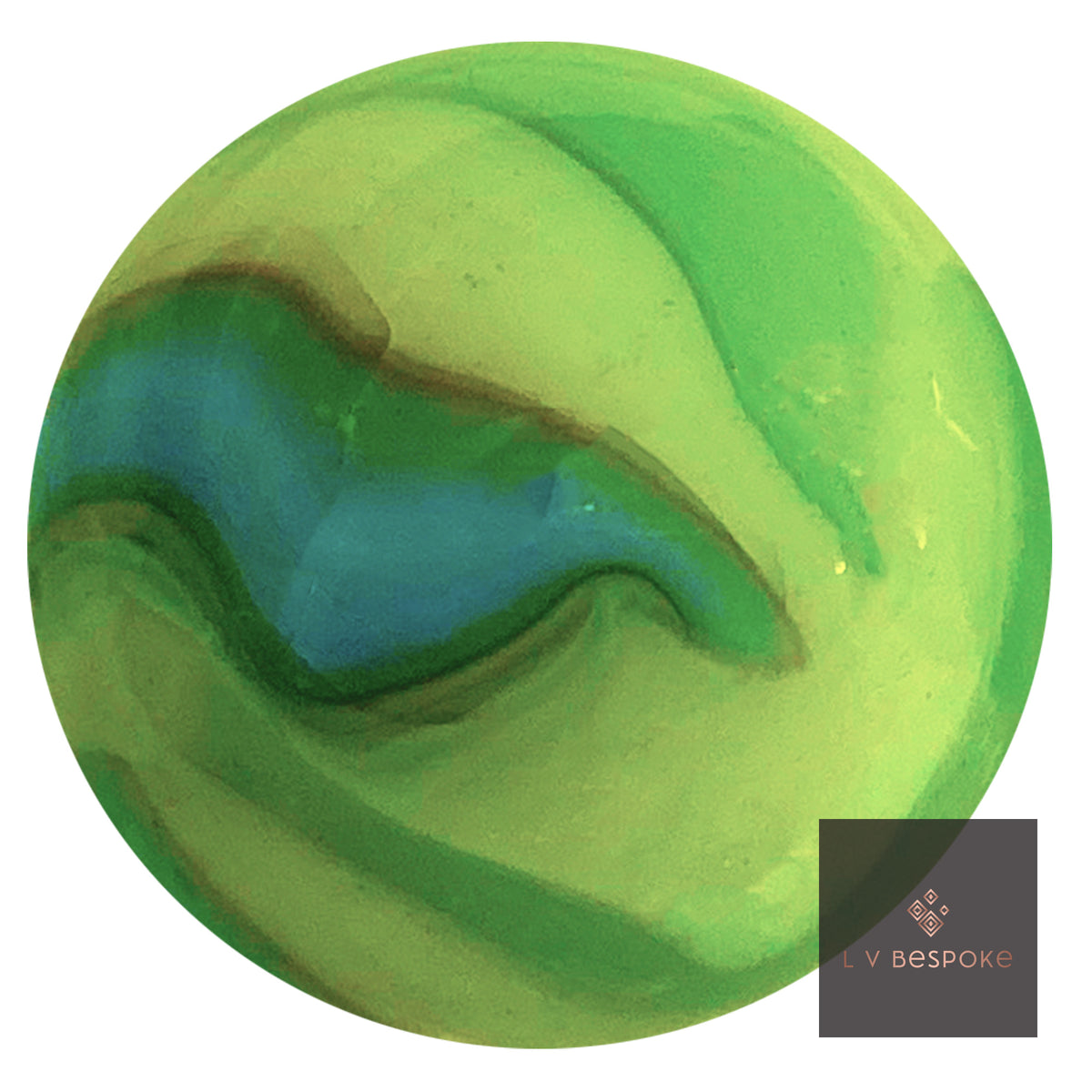 Troll glass marble