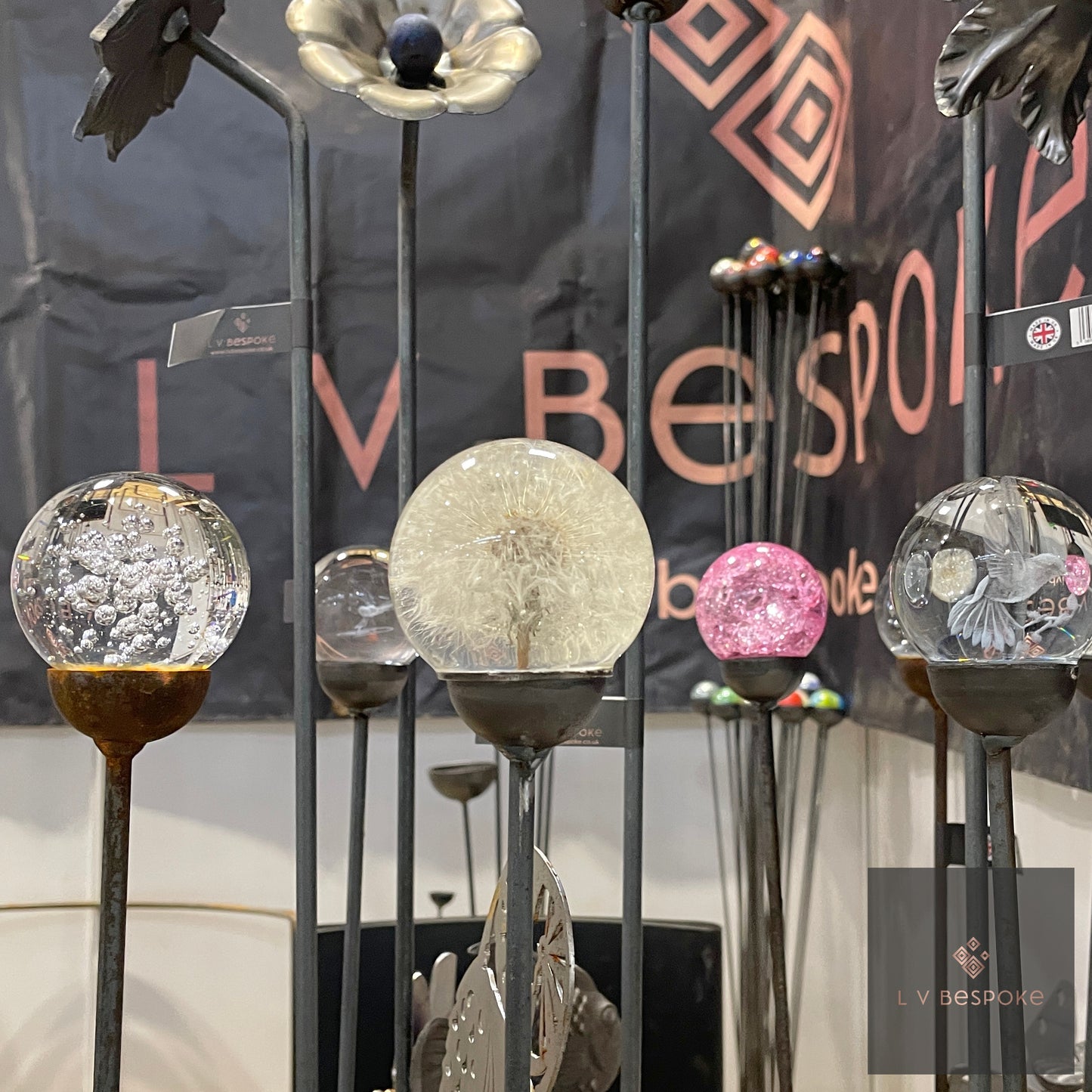 Lifelike Dandelion Garden Feature Stake